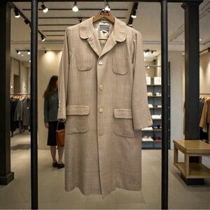 Agnona‎ Women's Vintage Silk Lightweight Coat Italy Size 52